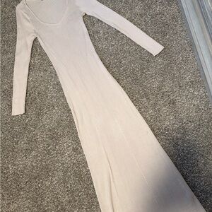 Abercrombie Cream Long Sleeve Sweater Dress